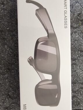 Smart Glasses M8 in Gray - Wireless Wearable Sunglasses